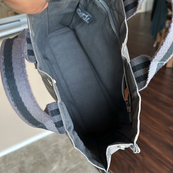 Authentic Hermes vintage HERLINE canvas small tote - Picture 3 of 9